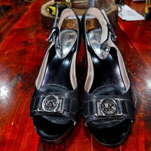Michael kors black stud heels